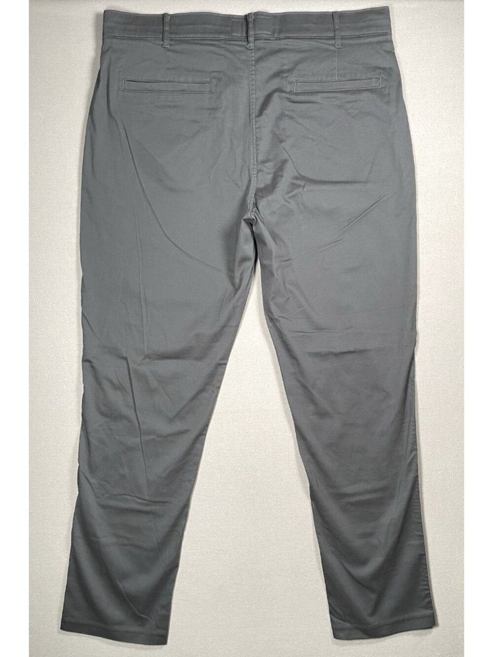 NWT Abercrombie & Fitch Modern Chino Straight Dark Gray Pants - Men Size 38 X 34 - Picture 9 of 13